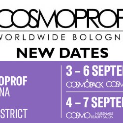 Cosmoprof Worldwide Bologna rescheduled for 3 to 7 September 2020